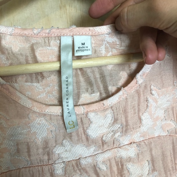 Floral Ruffle Tank in Blush - Picture 3 of 6